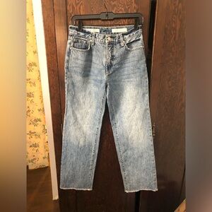 Pilcro and the Letterpress Light Blue Wide-Leg Jeans